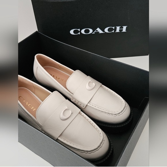 Coach Leah Loafer in Chalk sz 8.5 - Picture 5 of 6
